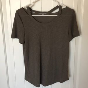 Taupe Charlotte Russe tee shirt